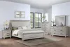 New Classic 00-B3941-15C New Classic 00-B3941-15C Silver Sands - 6/6 Eastern King 5 Piece Bedroom Set (Bed, Dresser, Mirror, Chest, Nightstand) - Gray