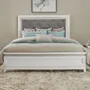 Liberty Furniture 781-BR15HU Liberty Furniture 781-BR15HU Reflections - King Upholstered Panel Headboard With Lights - Pearl White