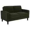 Coaster Fine Furniture 511215 Ruth - Fabric Upholstered Track Arm Loveseat - Matcha Green