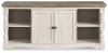 Ashley Furniture W814-30 Havalance - Extra Large TV Stand - 2 Doors - Brown / Beige