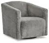 Ashley Furniture A3000330 Bramner - Swivel Accent Chair - Charcoal