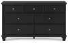 Ashley Furniture B687-31 Lanolee - Dresser - Black