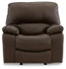 Ashley Furniture U4380898 Leesworth - Power Rocker Recliner - Dark Brown