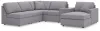 Ashley Furniture 92104S22 Ashley Furniture 92104S22 Modmax - 6-Piece Sectional With Raf Corner Chaise And Storage Console - Granite