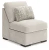 Ashley Furniture PC59106S11 Ashley Furniture PC59106S11 Cuddle Plush - 5-Piece Sectional With Armless Chaise And RAF Corner Chair - Arctic