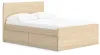 Ashley Furniture EB9632B11 Ashley Furniture EB9632B11 Onita - Full Panel Platform Bed With 1 Side Storage - Natural