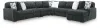 Ashley Furniture 98105S12 Ashley Furniture 98105S12 Midnight-Madness - 5-Piece Sectional With RAF Corner Chaise And LAF Sofa - Gunmetal