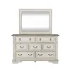 Liberty Furniture 520-BR51 Abbey Park - Mirror - Antique White