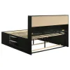 CoasterEssence 202701KE-S5 Briana - 5 Piece Eastern King Bedroom Set - Black