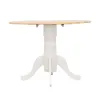 CoasterEveryday 4241 Allison - Round Drop Leaf Extension Dining Table - White