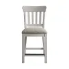 Intercon DK-BS-460C-RFO-K24 Drake - Slat Stool - Rustic White / French Oak