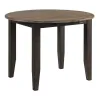 Intercon BE-TA-4242D-BWA-C Beacon - Round Drop Leaf - Charcoal / Walnut