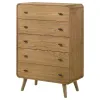 Coaster Fine Furniture 225095 Robyn - 5-Drawer Bedroom Chest Of Drawers - Light Ash