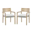 New Classic G6235-DC Arden - Wood And Wicker Patio Dining Chair (Set of 2) - Natural / Brown