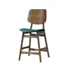 New Classic D1651-22-FGR Oscar - Counter Chair With Cushion (Set of 2) - Walnut / Forest Green