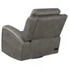 Coaster Fine Furniture 603433PPP Brickston - Triple Power Swivel Glider Recliner - Charcoal