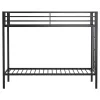 Coaster Fine Furniture 460361BLK Alevera - Metal Twin Over Twin Bunk Bed With Ladder - Black