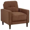 Coaster Fine Furniture 509973 Bowen II - Fabric Upholstered Track Arm Accent Chair - Rust