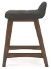 Ashley Furniture D615-224 Ashley Furniture D615-224 Lyncott - Upholstered Barstool (Set of 2) - Charcoal / Brown