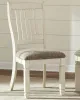 Ashley Furniture D647/55T/55B/01(6)/02(2)/60 Ashley Furniture D647/55T/55B/01(6)/02(2)/60 Bolanburg - 11 Pc. - Dining Table, 6 Side Chairs, 2 UPH Side Chairs, Server - Brown / Beige