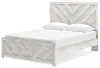 Ashley Furniture B3788B4 Cayboni - Queen Panel Bed - Whitewash