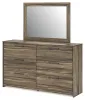 Ashley Furniture PCB2005B1 Ashley Furniture PCB2005B1 Elbrim - Dresser And Mirror - Brown