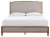 Ashley Furniture B895B7 Ashley Furniture B895B7 Sharlance - California King Upholstered Panel Bed - Light Brown