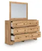 Ashley Furniture PCB1075B1 Ashley Furniture PCB1075B1 Aleaport - Dresser and Mirror - Warm Brown