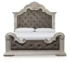 Ashley Furniture PCB948B4 Bruchandi - King Upholstered Panel Bed - Antique White
