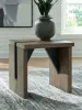 Ashley Furniture T554-2 Kandinew - Square End Table - Light Brown