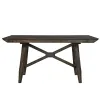 Liberty Furniture 152-CD-O5GTS Liberty Furniture 152-CD-O5GTS Double Bridge - 5 Piece Gathering Table Set (Upholstered Counter Chairs) - Dark Chestnut