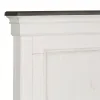 Liberty Furniture 417-BR-KPB Liberty Furniture 417-BR-KPB Allyson Park - King Panel Bed - Wirebrushed White / Charcoal