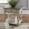 Liberty Furniture 498-OT-A3PCS Morgan Creek - 3 Piece Living Room Set - Antique White / Wirebrushed Tobacco Accents