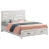 CoasterEveryday 207050KE Brantford - Wood Eastern King Storage Panel Bed - Coastal White