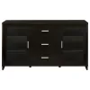 CoasterEssence 700881 Lewes - 2 Door Engineered Wood TV Stand - Cappuccino