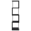 CoasterEveryday 801419 Baxter - 4-Shelf Bookshelf - Black And Chrome