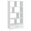 CoasterEssence 801574 Dylan - 4-Shelf Storage Bookshelf - White High Gloss