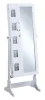 CoasterEssence 904031 Doyle - Cheval Mirror With Jewelry Storage - White