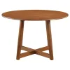 CoasterEveryday 108471 Dinah - Round Solid Wood Dining Table - Walnut