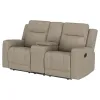 Coaster Fine Furniture 610282 Brentwood - Upholstered Motion Reclining Loveseat - Taupe