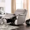Furniture of America CM9910ST-CH-PM Gorgius - Power Recliner - Light Gray