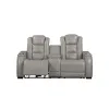 New Classic L3183A-25P2-LGY Breckenridge II - Console Loveseat With Power Headrest & Footrest - Light - Gray