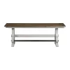 Intercon DK-BS-1566B-RFO-K24 Drake - Backless Counter Bench - Rustic White / French Oak