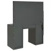 Coaster Fine Furniture 931145 Acena - 7-Drawer Vanity Set With Lighting - Gray High Gloss