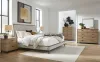Benchcraft® B622/31/36/57/54/92(2) Benchcraft® B622/31/36/57/54/92(2) Tomtyn - 6 Pc. - Dresser, Mirror, Queen Upholstered Bed, 2 Nightstands - Light Brown