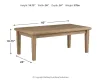 Ashley Furniture P805-701 Gerianne - Rectangular Cocktail Table - Brown
