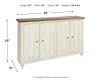 Ashley Furniture A4000268 Roranville - Accent Cabinet - Antique White