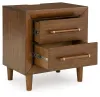 Ashley Furniture B615-92 Lyncott - Two Drawer Night Stand - Brown