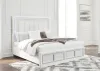 Ashley Furniture B822/31/36/58/56S/94/92(2) Ashley Furniture B822/31/36/58/56S/94/92(2) Chalanna - 7 Pc. - Dresser, Mirror, California King Upholstered Storage Bed, 2 Nightstands - White