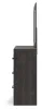 Ashley Furniture PCB2108B1 Hollivern - Dresser And Mirror - Dark Gray